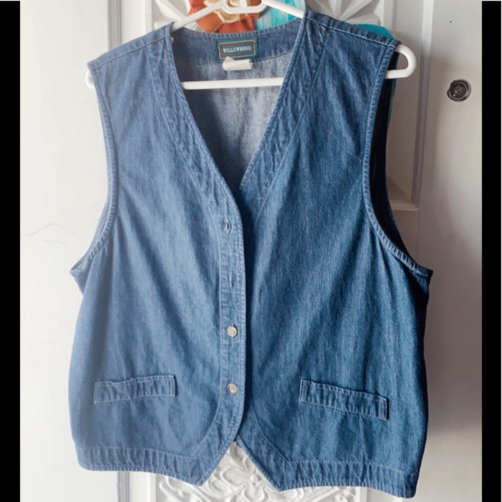 Vintage Jean Button Down Vest
